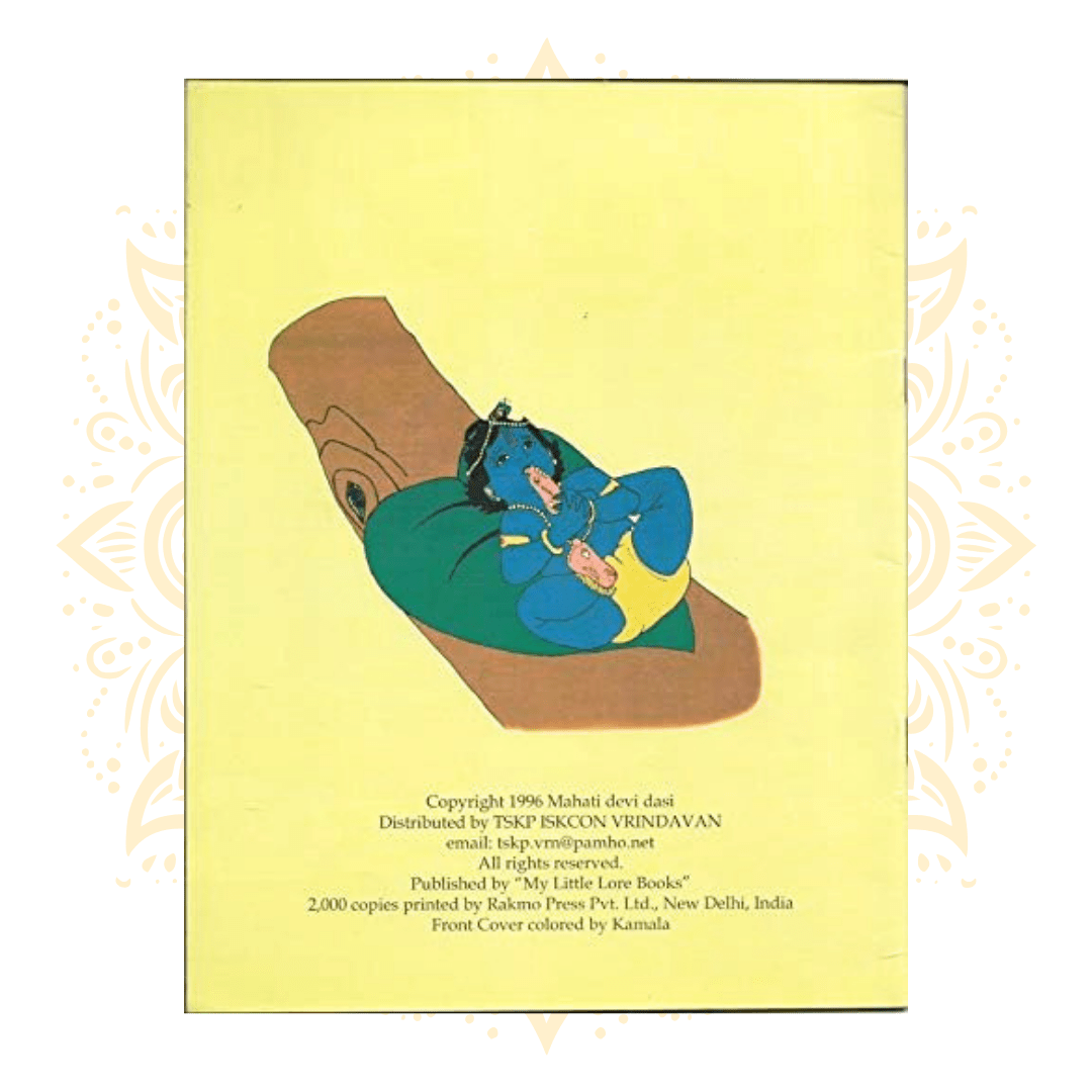 Krsna Pastimes Part I - A Coloring Book By Mahati Dasi - Matchless Gifts