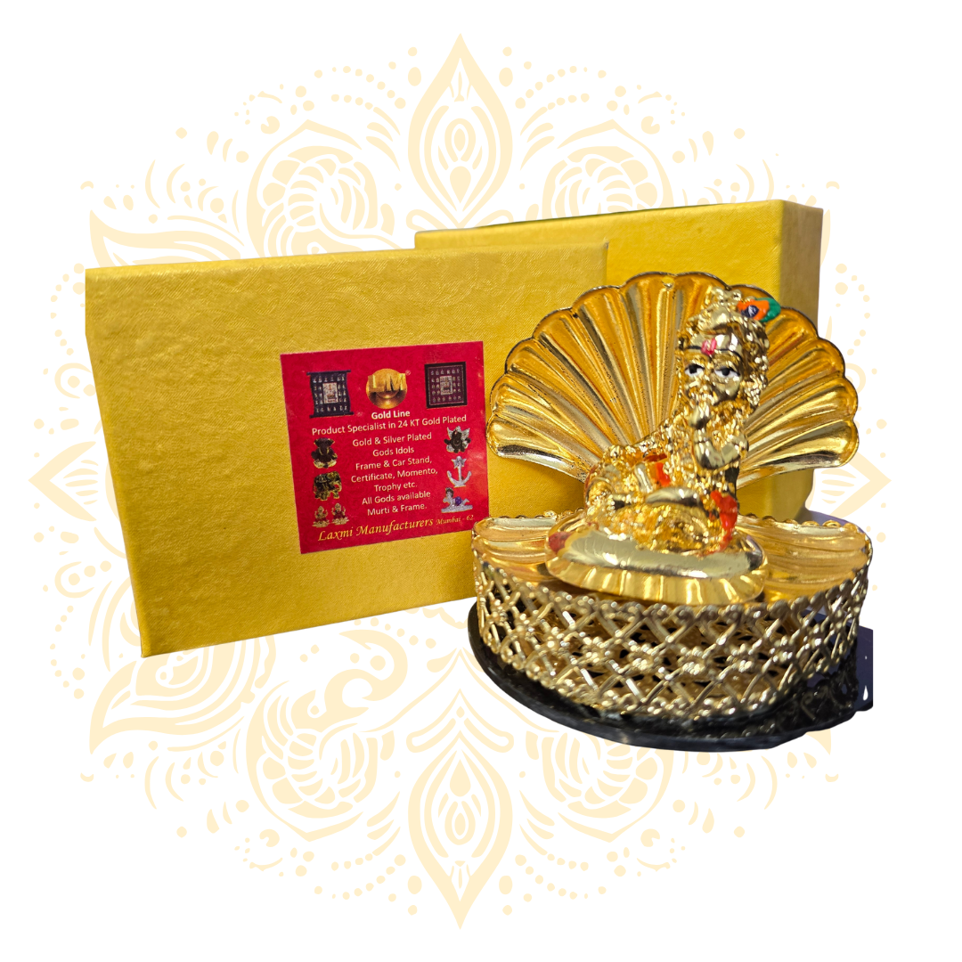 Golden Bal Gopal  on Shell Base  3"