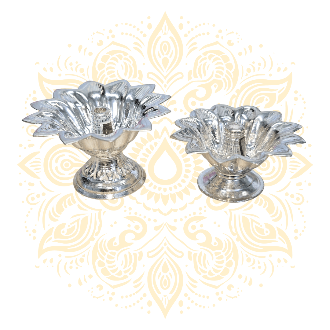 925 Sterling Silver Oil Lamp (Diya) - Matchless Gifts