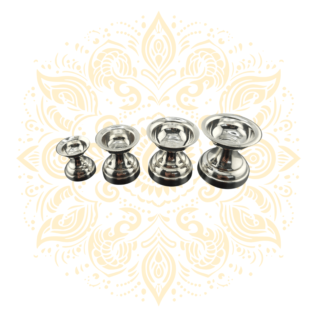 925 Sterling Silver Oil Lamp (Diya) - Matchless Gifts