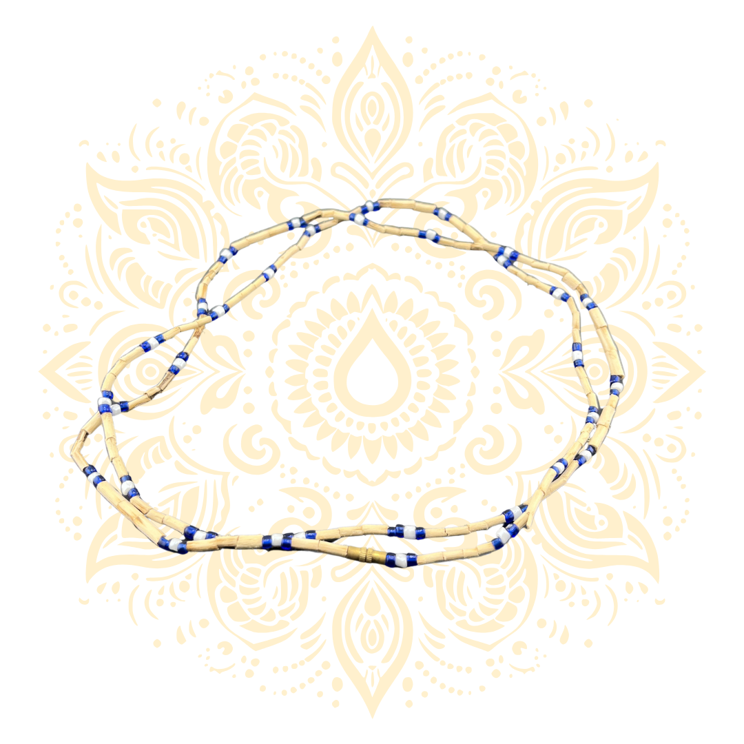 Tulasi Neckbeads - Blue & Light Blue Beads
