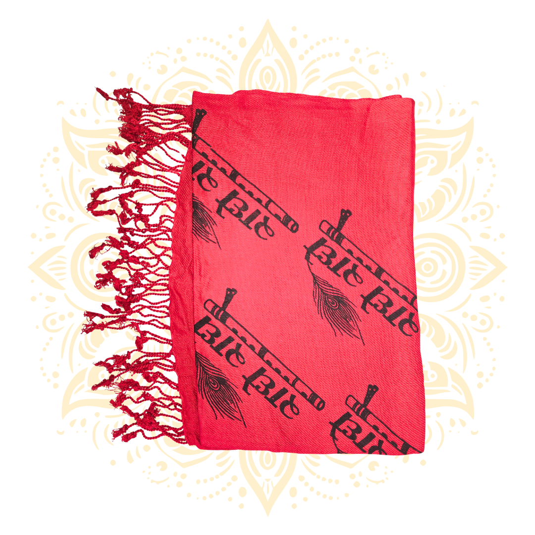 Radhe Radhe Print Shawl (Chadar)