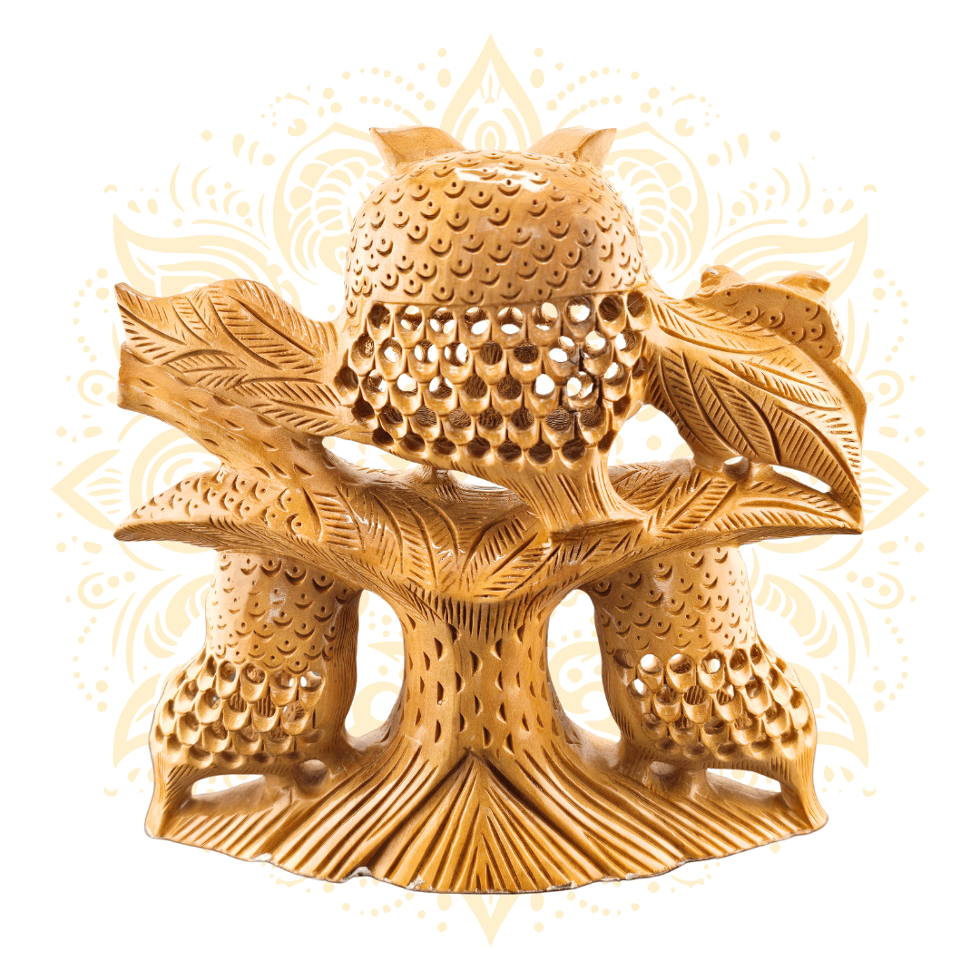 Wooden Owl family Hand Carved - Matchless Gifts