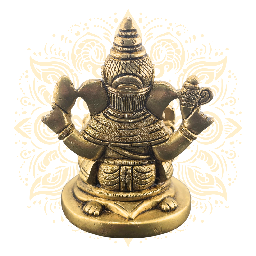 Brass Ganesh Statue 4”