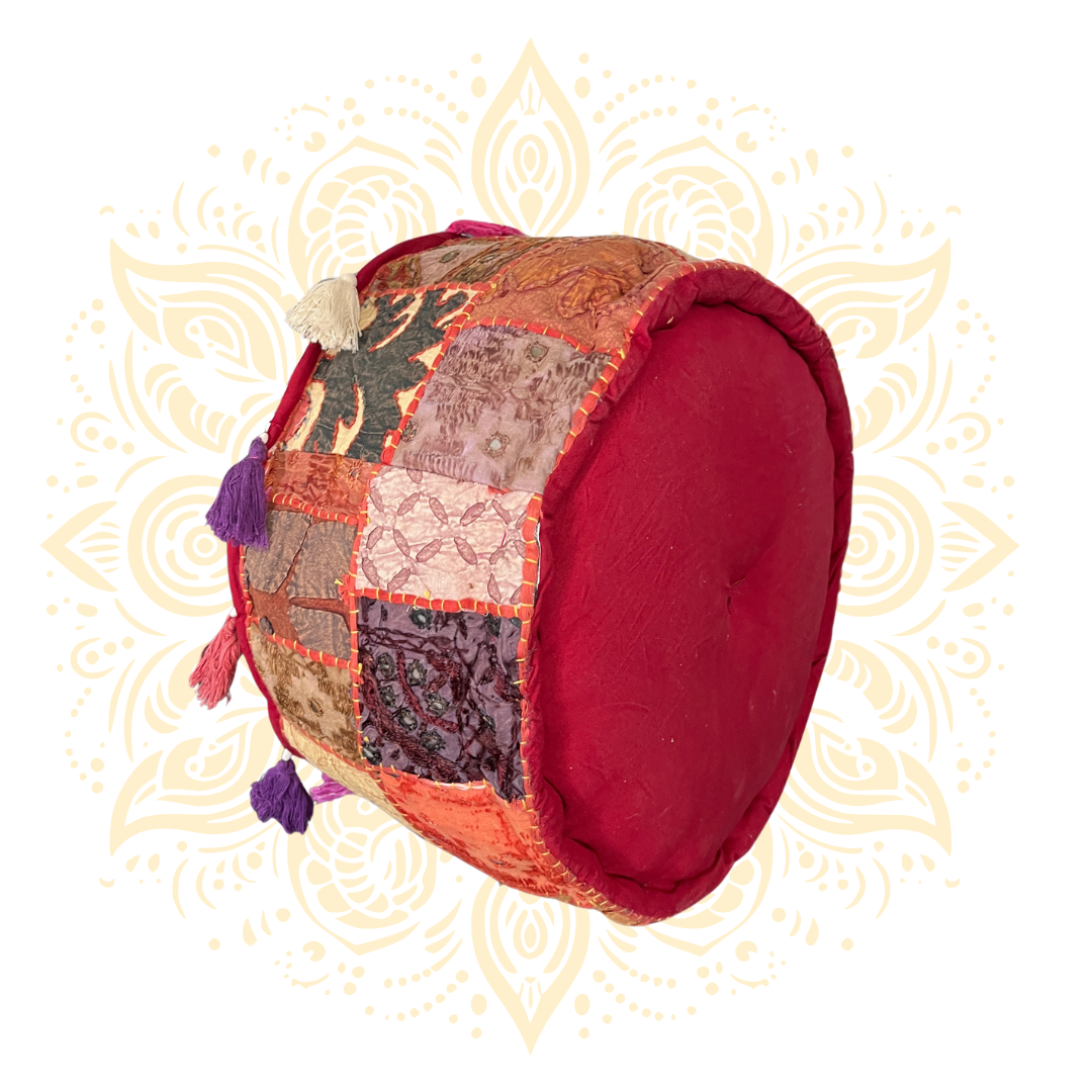 Meditiation Cushion w/ Cowrie Shell Accents