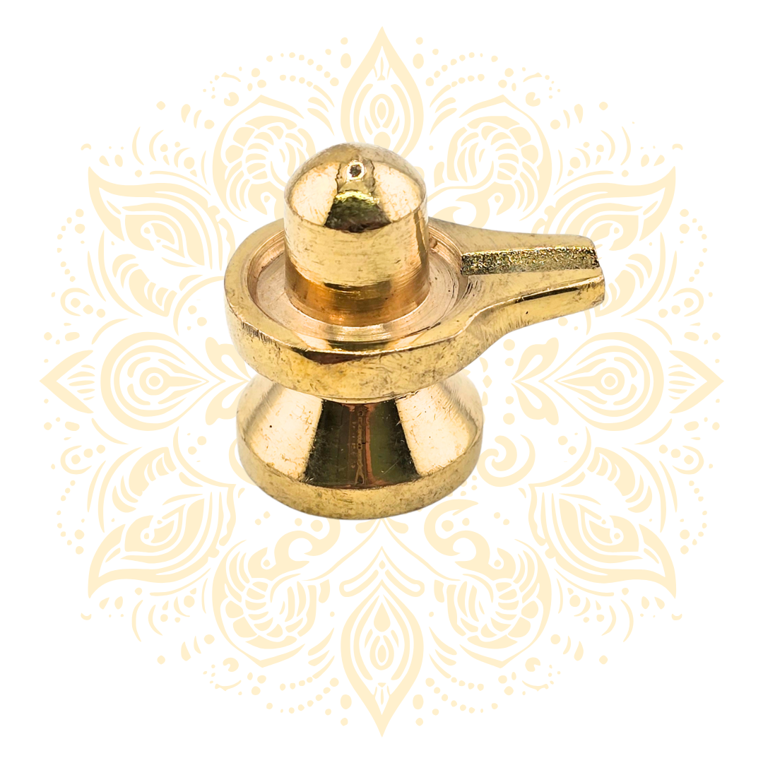 Mini Brass Shiva Lingam with Yoni Base - Matchless Gifts
