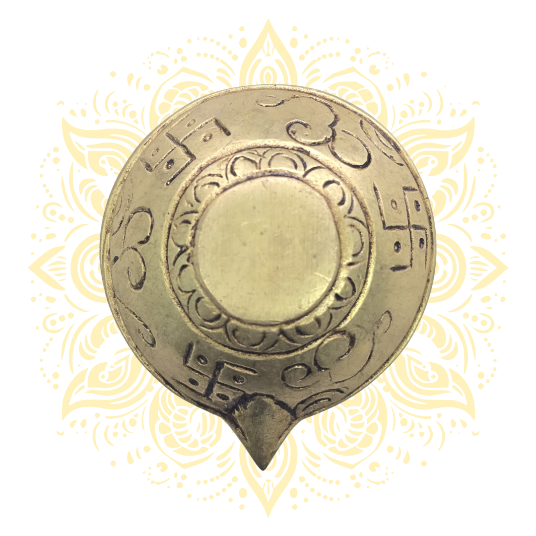 Brass Venkateswara Diya Oil Lamp 2.5"