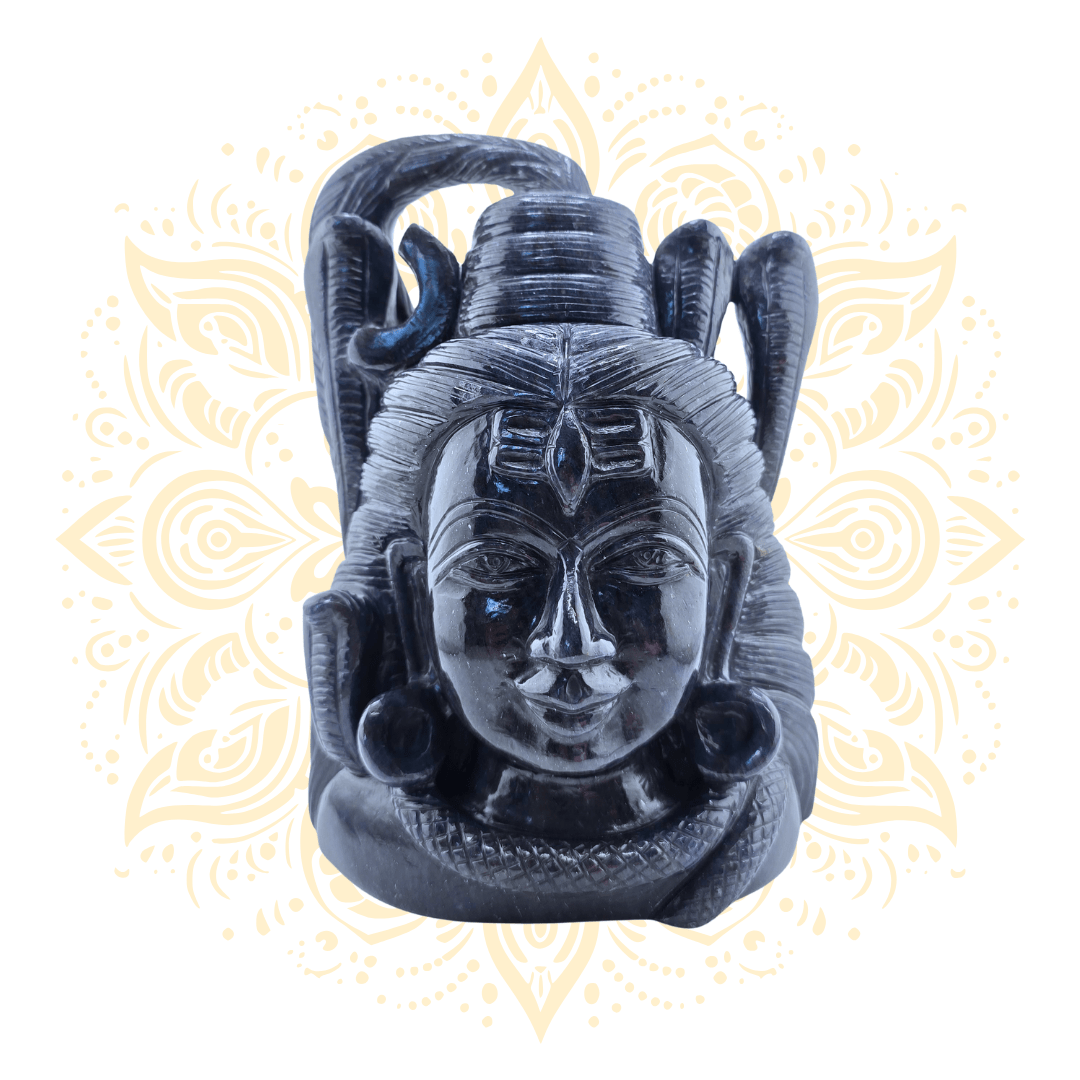 Lord Shiva Face Statue in Blue Aventurine - Matchless Gifts