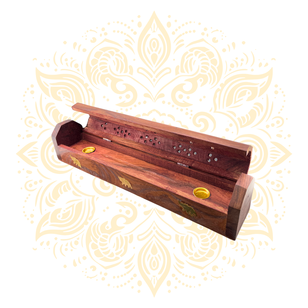 Wooden Flate Incense Holder 12"