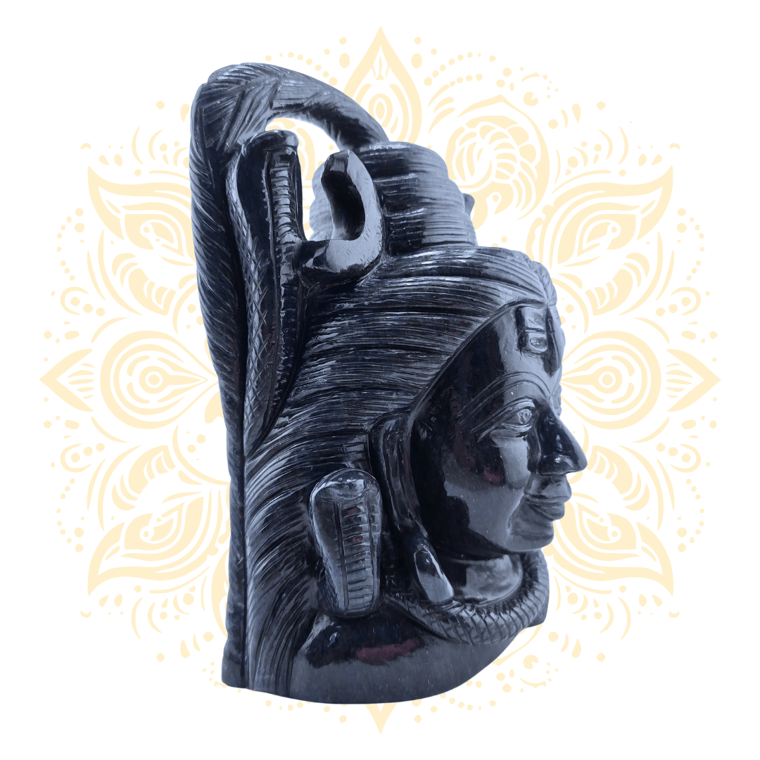 Lord Shiva Face Statue in Blue Aventurine - Matchless Gifts