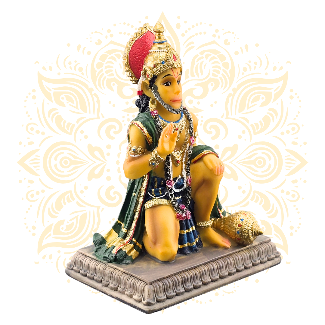 Polyresin Hanuman Sitting Statue 5”