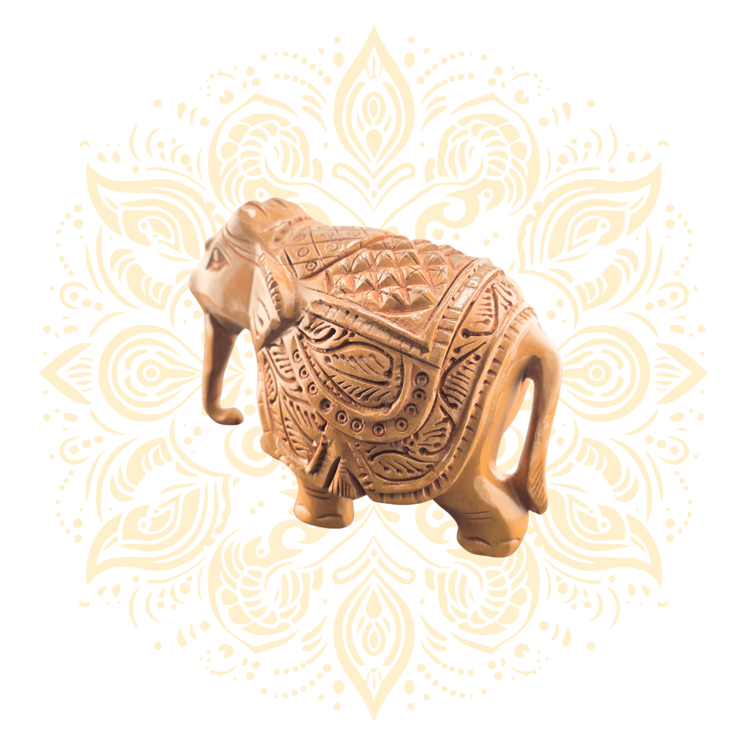 Wooden Shyar Carving Elephant - Matchless Gifts