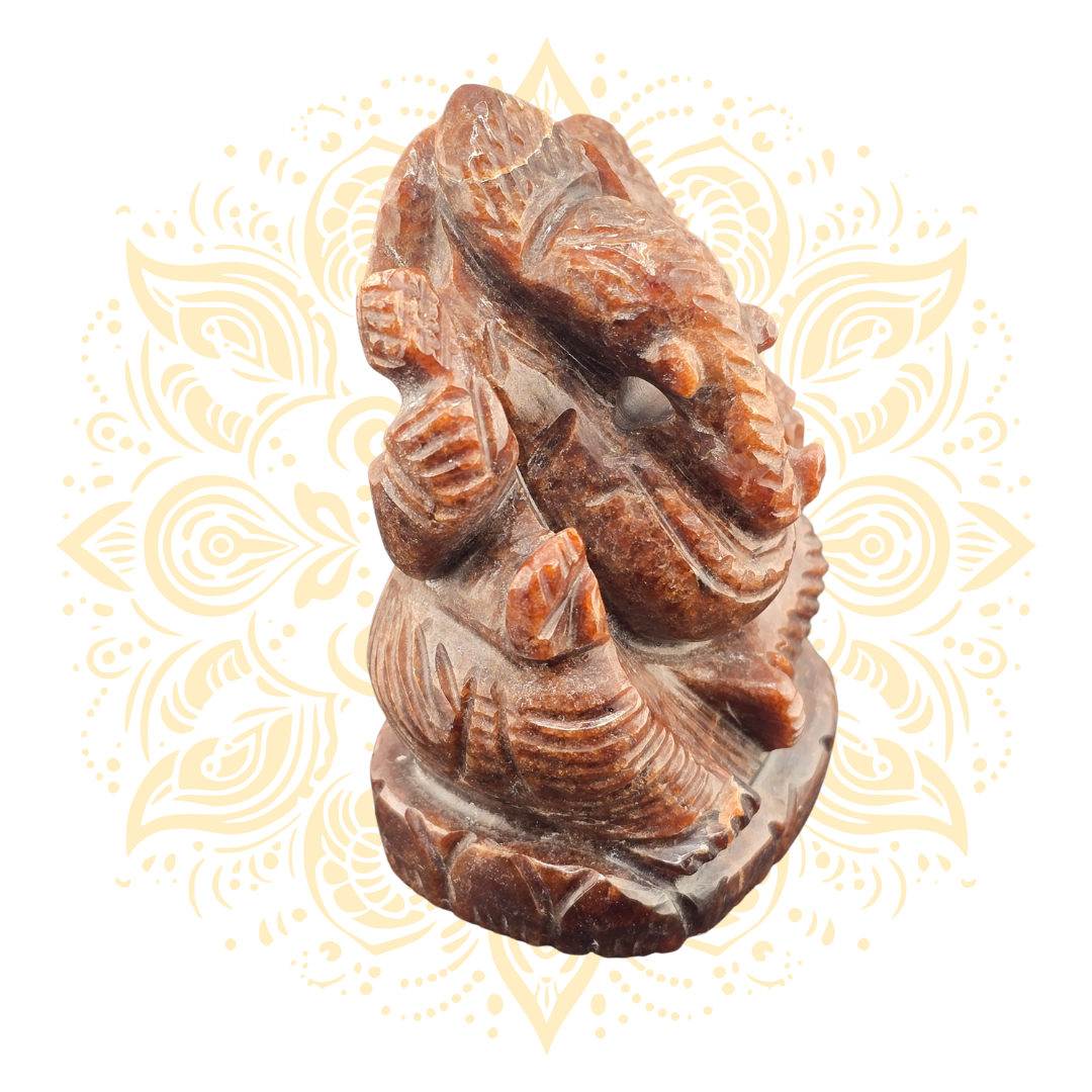 Gemstone Hessonite Ganesh Murti - Matchless Gifts6