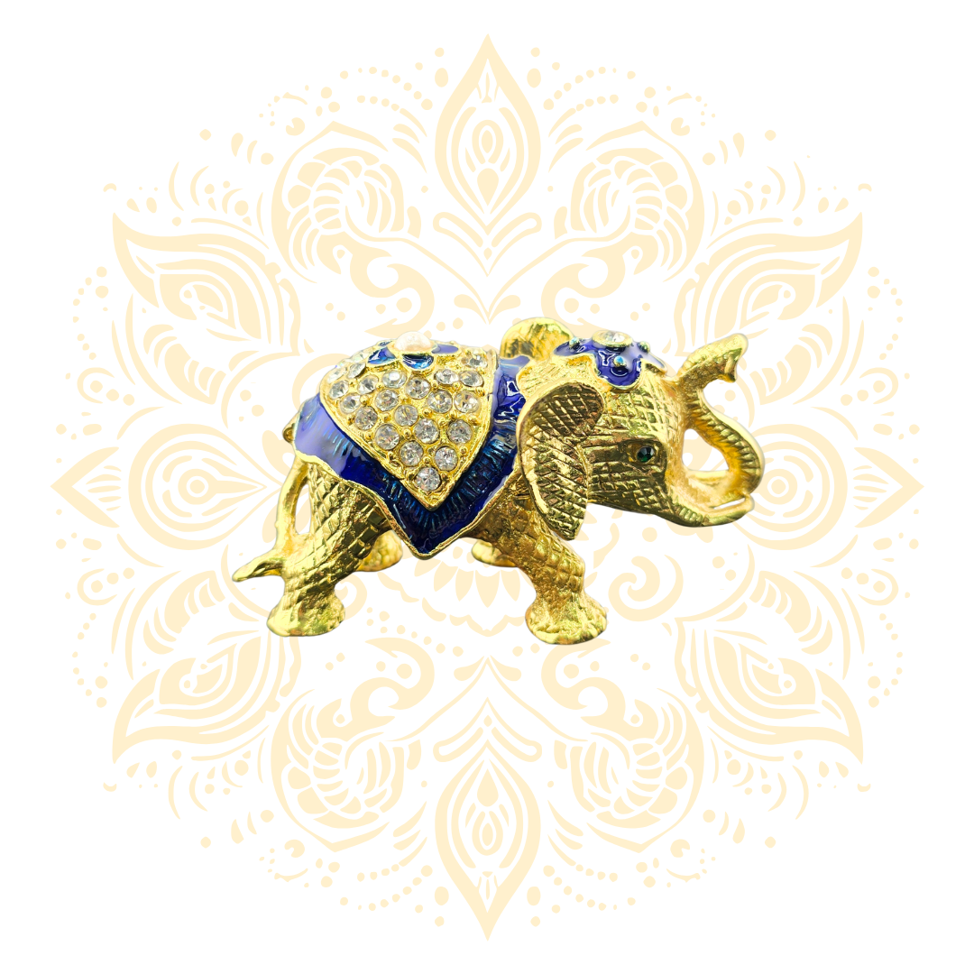 Jeweled Elephant Trinket Box - Matchless Gifts