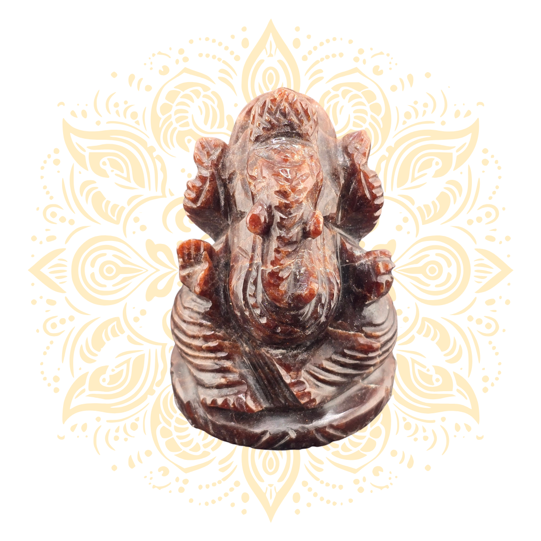 Gemstone Hessonite Ganesh Murti - Matchless Gifts7