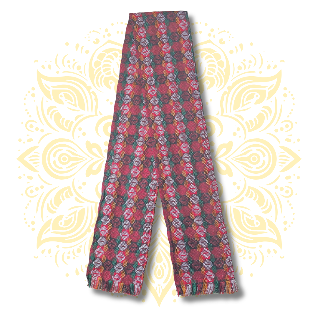 Traditional Nepali Woven Scarf 55" x 5.5"
