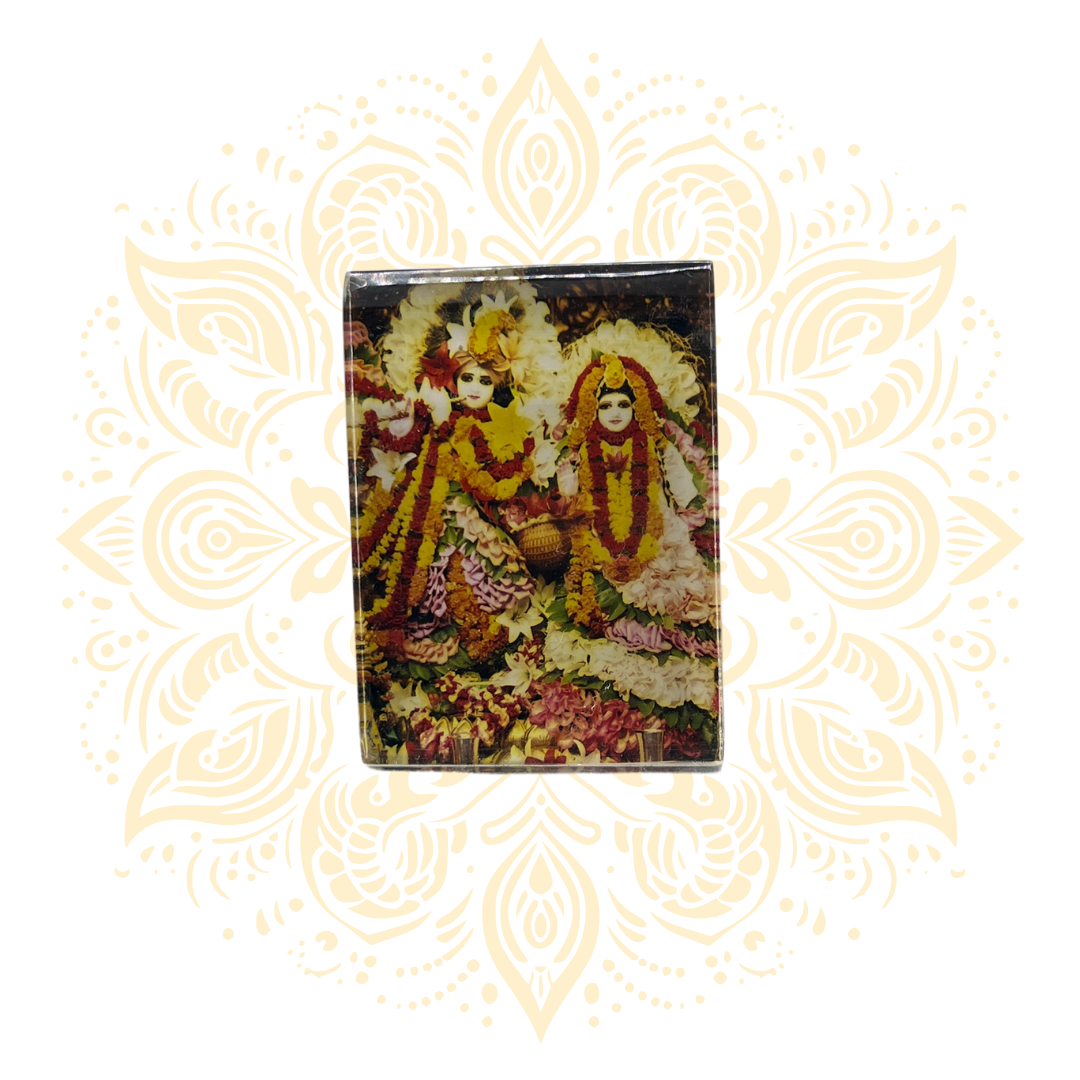 Acrylic Radha Krishna Deity Stand 2" x 3"