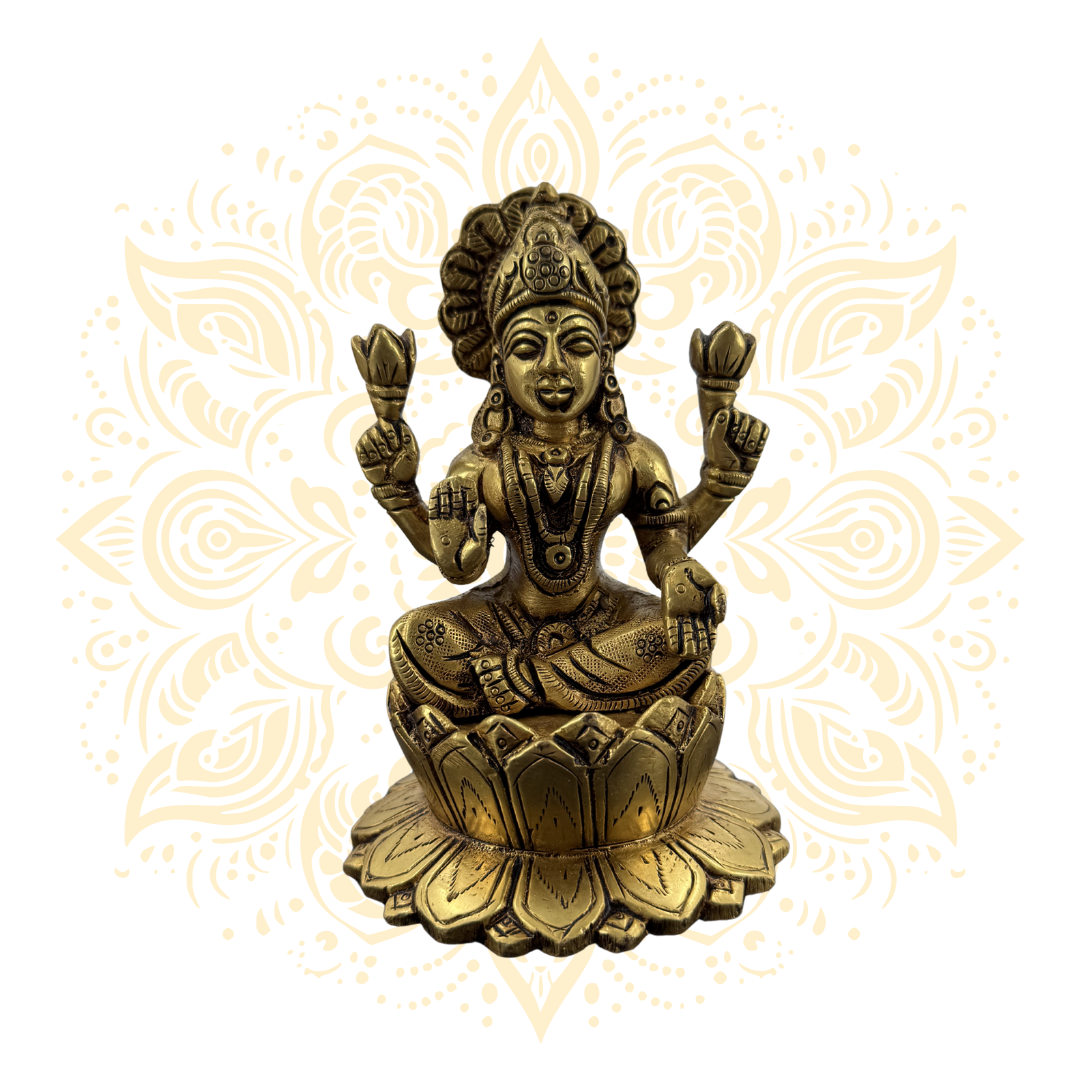 Assorted Brass Goddess Laxmi Murtis - Matchless Gifts12