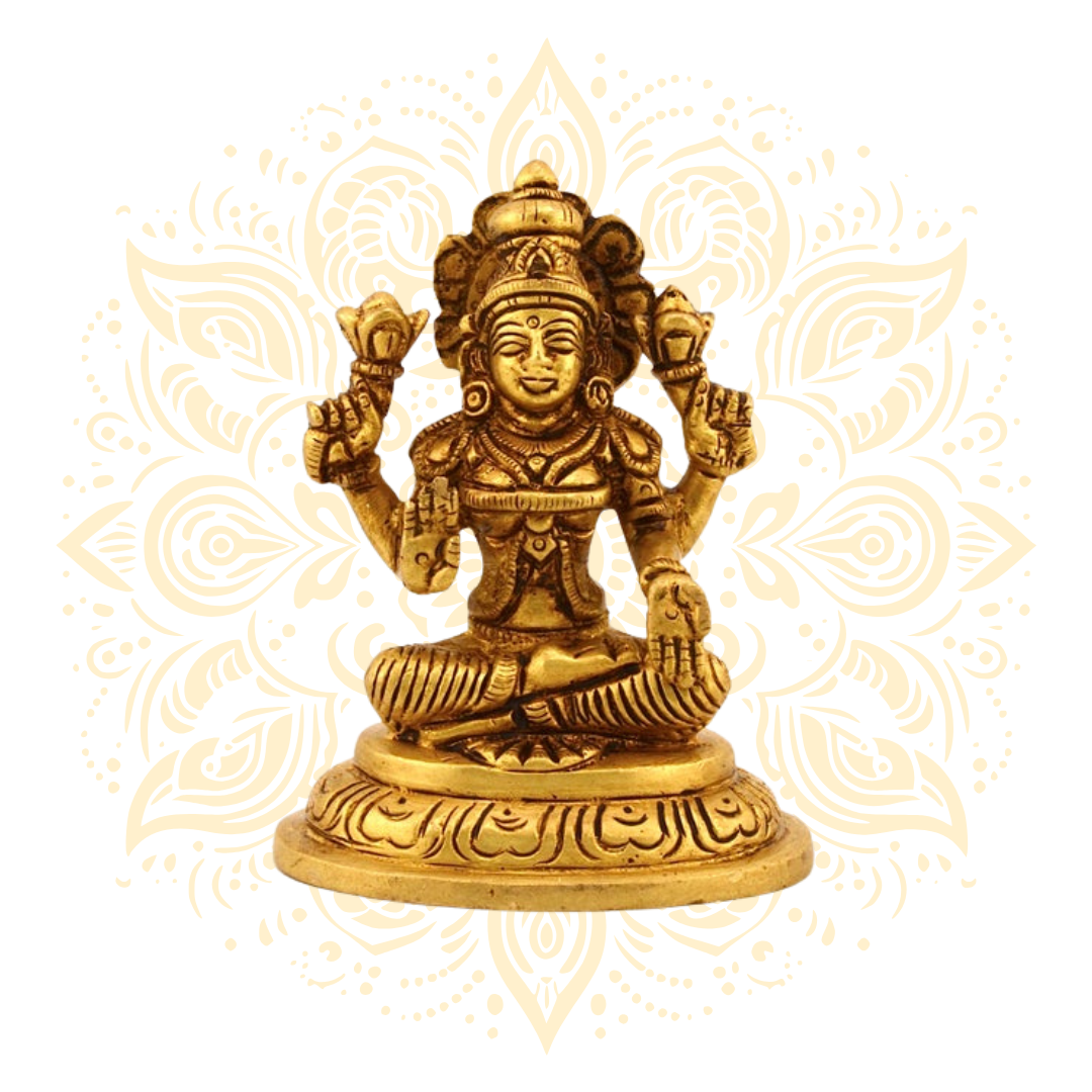 Assorted Brass Goddess Laxmi Murtis - Matchless Gifts13