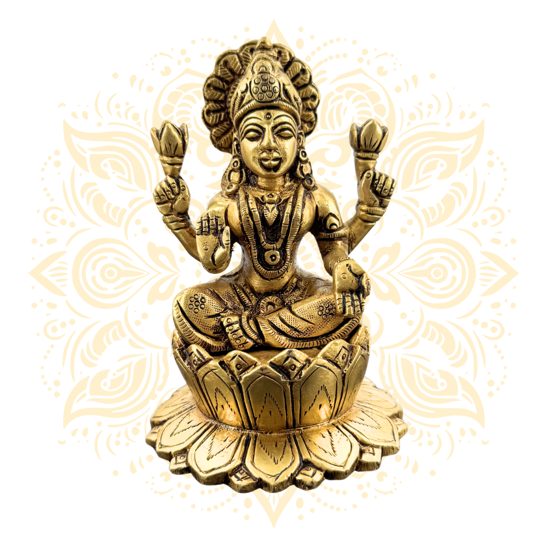 Assorted Brass Goddess Laxmi Murtis - Matchless Gifts14