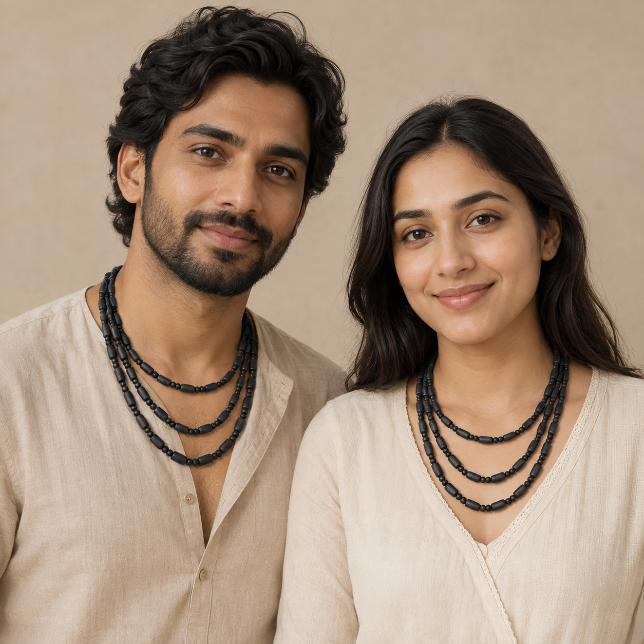 Three-Round Tulsi Kunti Mala – 51"