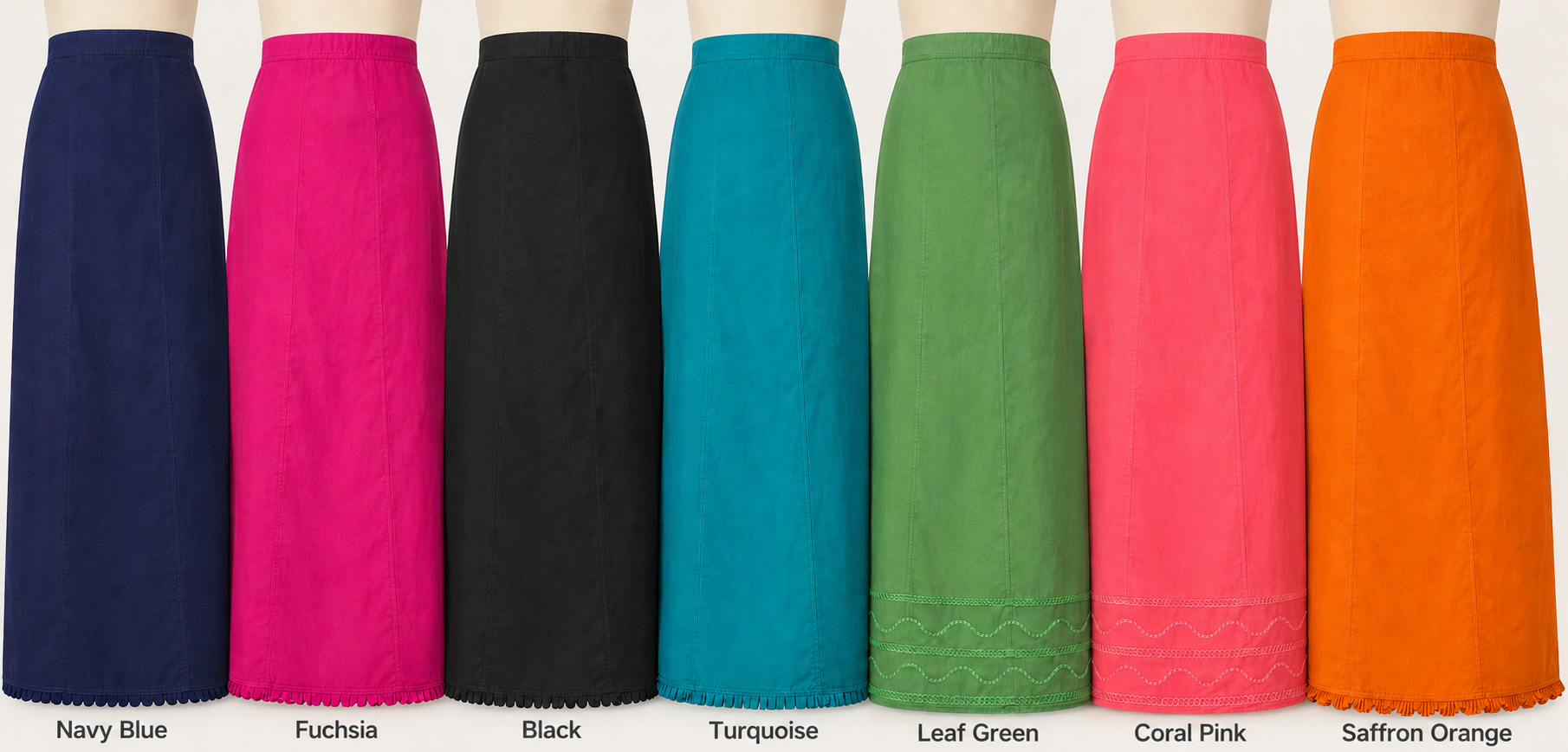 Women’s Cotton Saree Petticoat w/ Drawstring
