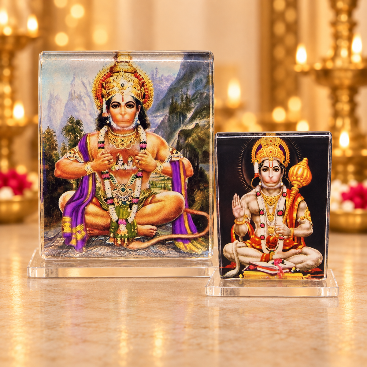 Acrylic Hanuman Photo Stand – Choose Your Size