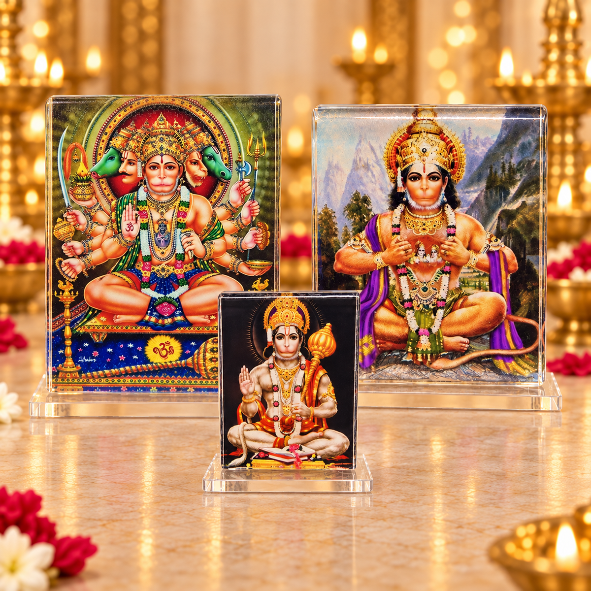 Acrylic Hanuman Photo Stand – Choose Your Size