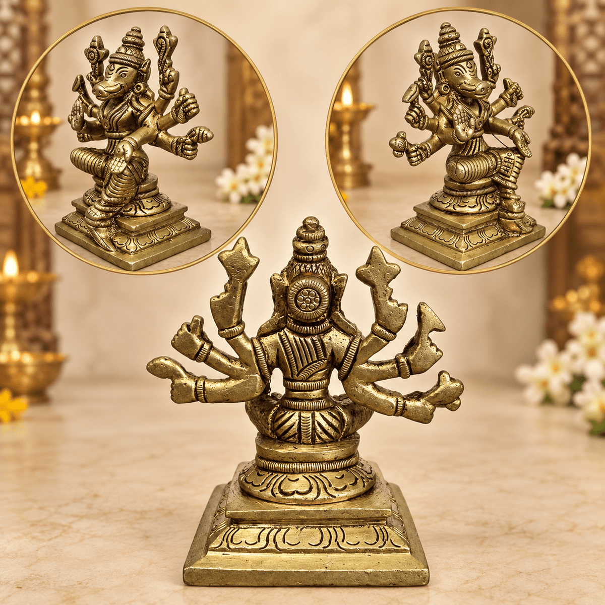Brass Varahi Murti – Choose Your Size - Matchless Gifts