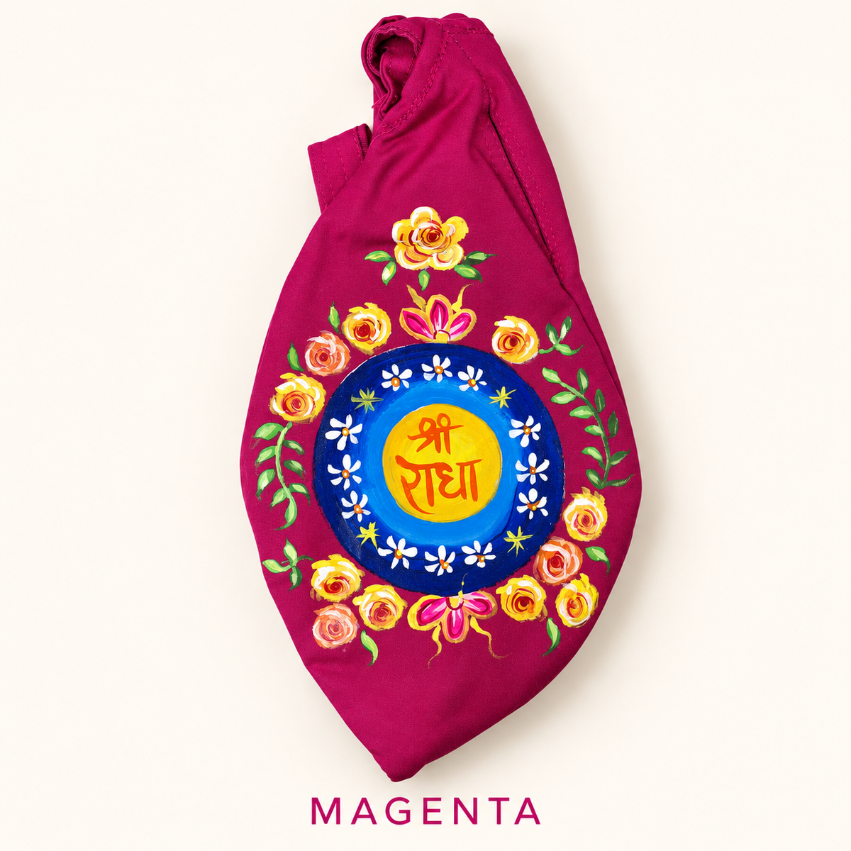 Sri Radha Bead Bag Hand Painted
