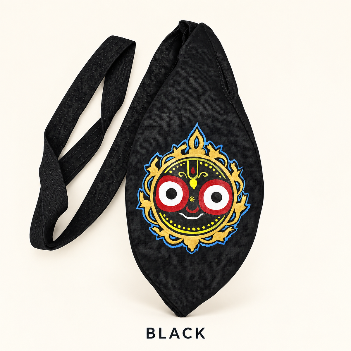 Japa Mala Bag with Lord Jagannath Face – Hand Painted