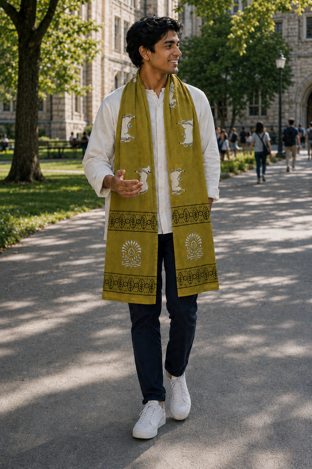 Men’s 100% Cotton Cow Print Chadar