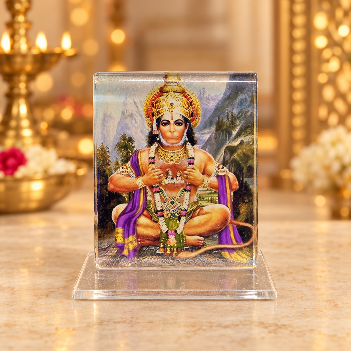 Acrylic Hanuman Photo Stand – Choose Your Size