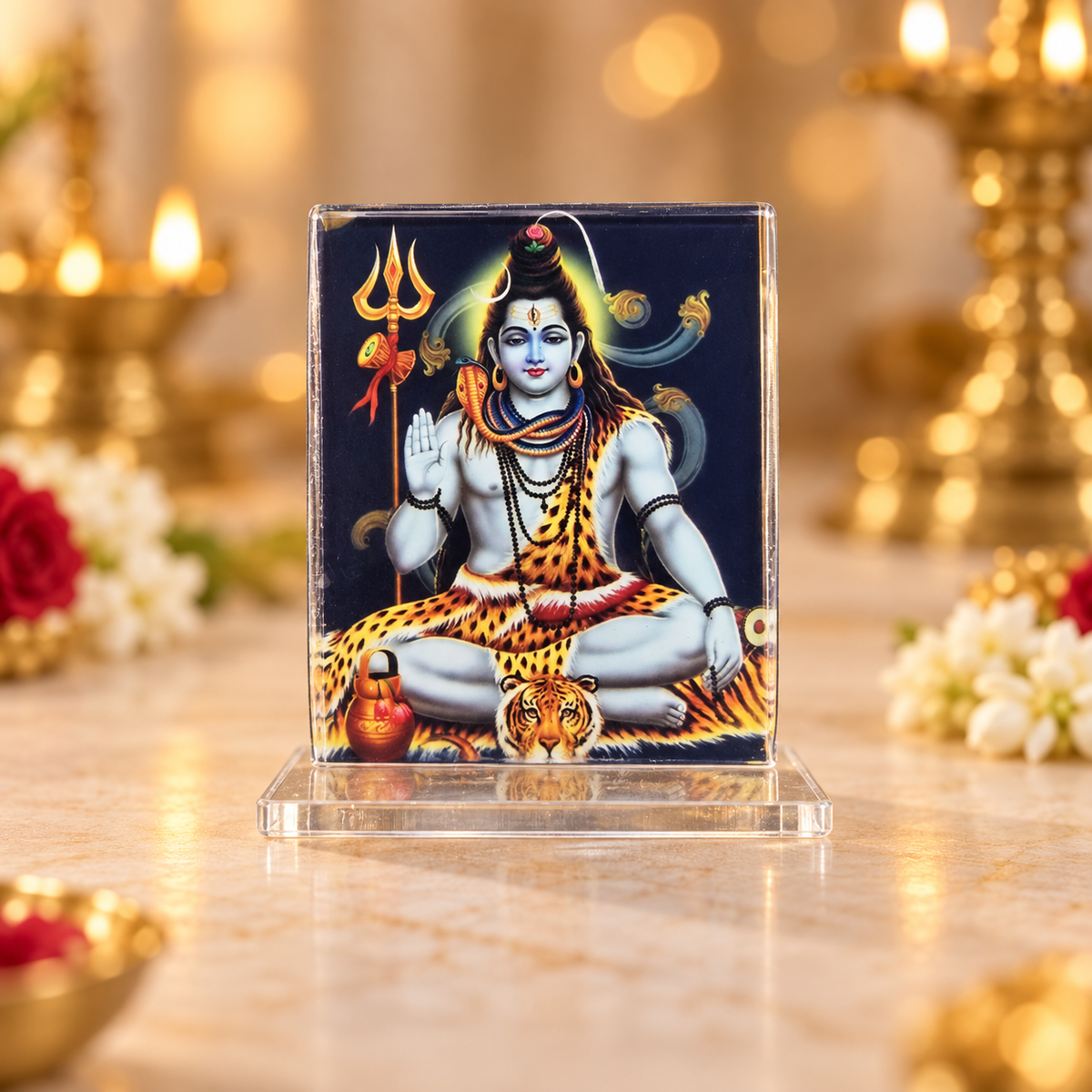 Acrylic Shiva Photo Stand – Choose Your Size