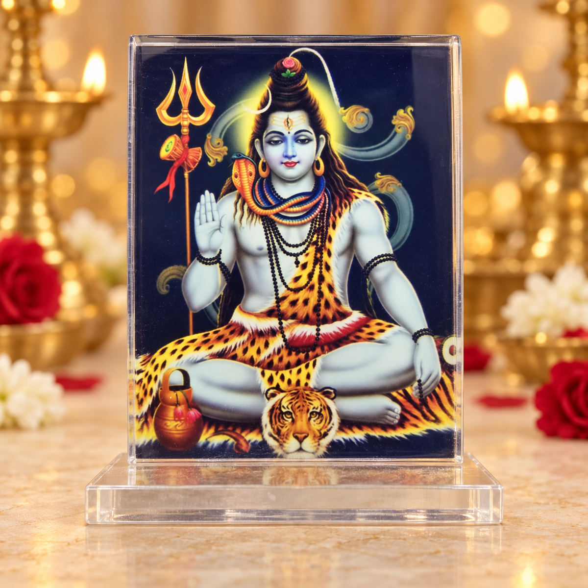 Acrylic Shiva Photo Stand – Choose Your Size