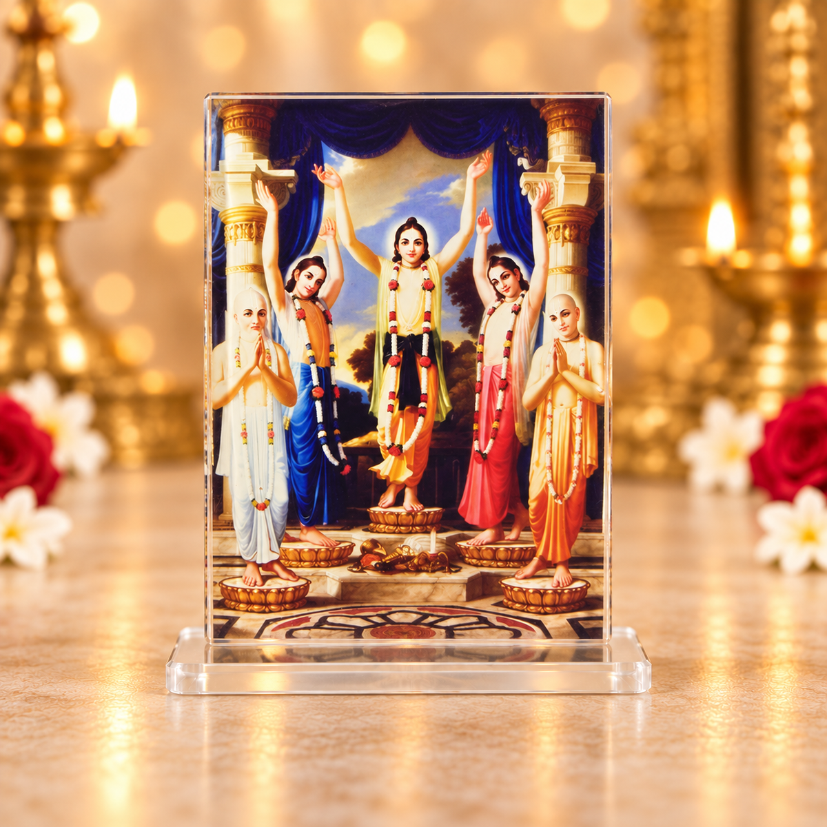 Acrylic Pancha Tattva Photo Stand – Choose Your Size