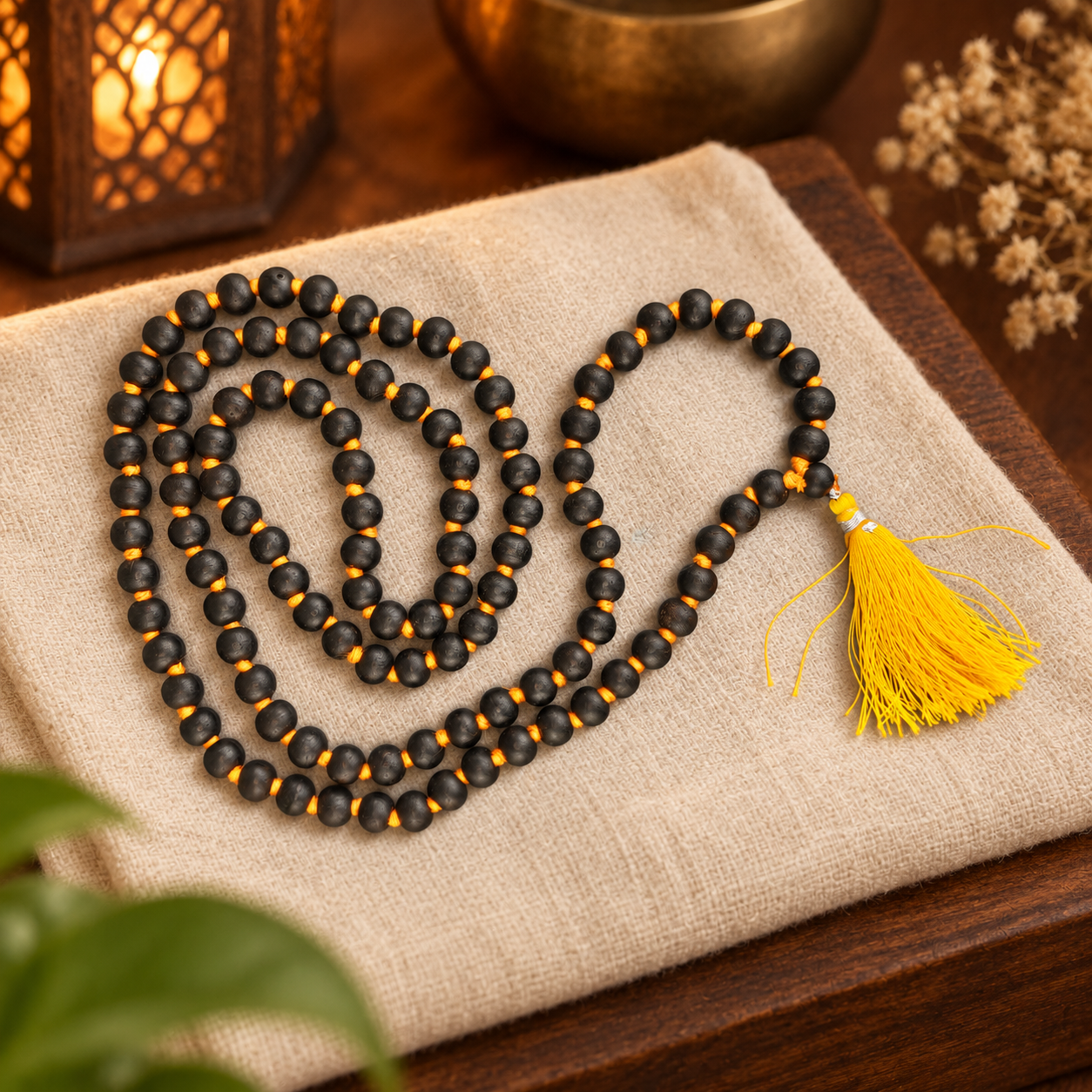 Natural Stone Japa Mala w/ 108 Beads 16"