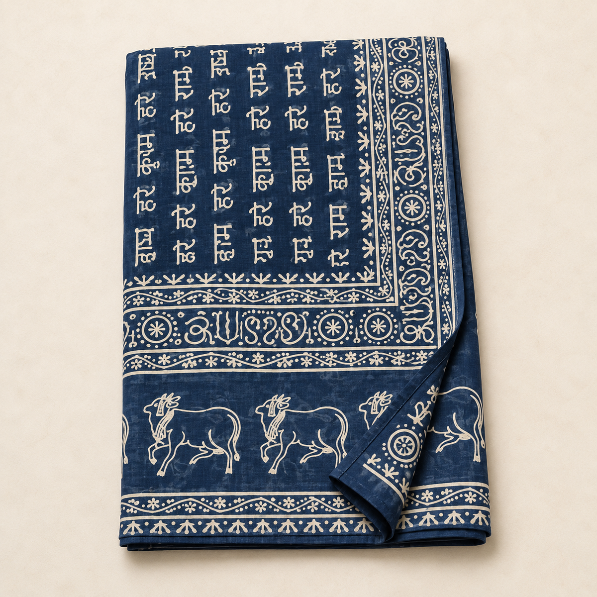 Harinam Cow Print Cotton Chadar | Assorted Colors