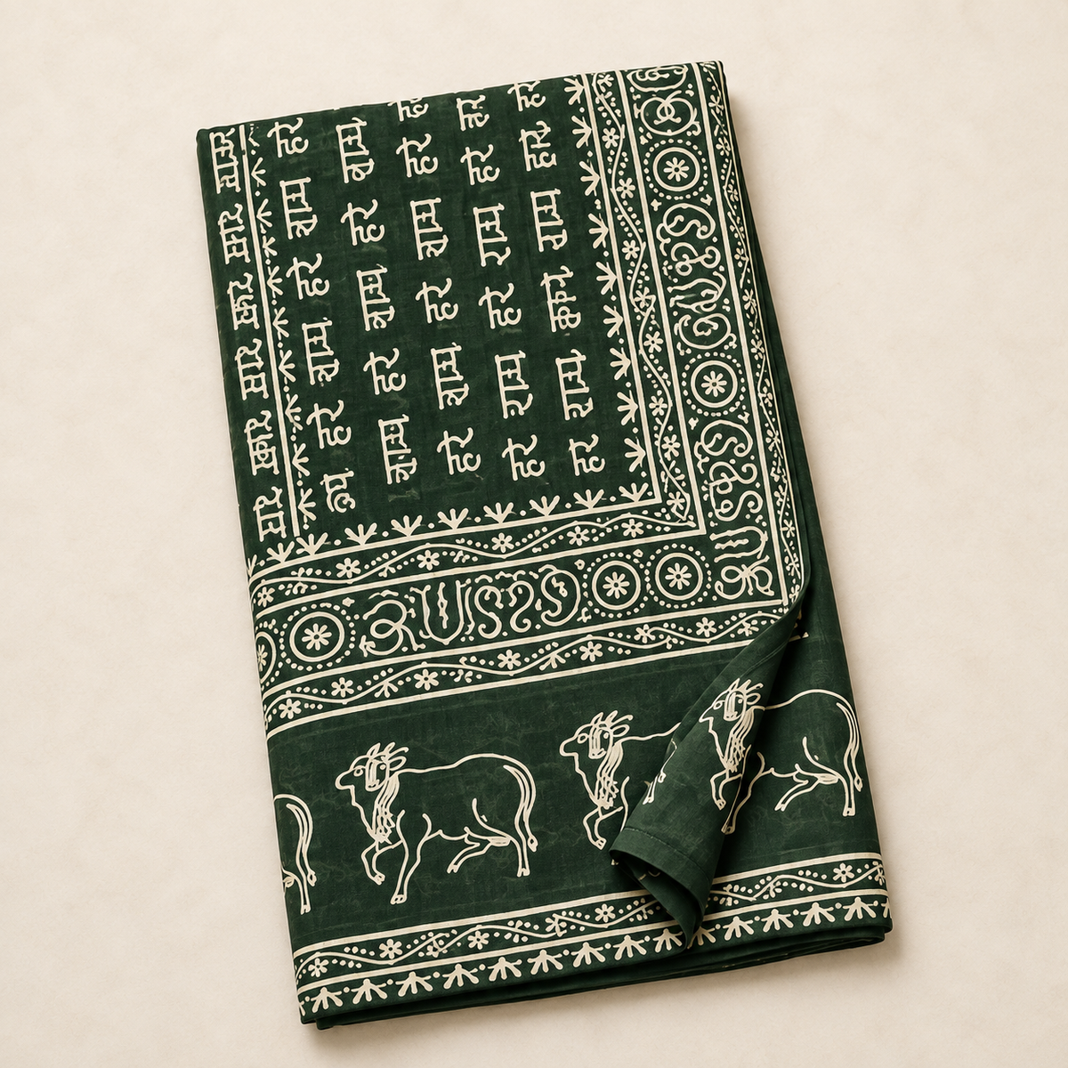 Harinam Cow Print Cotton Chadar | Assorted Colors