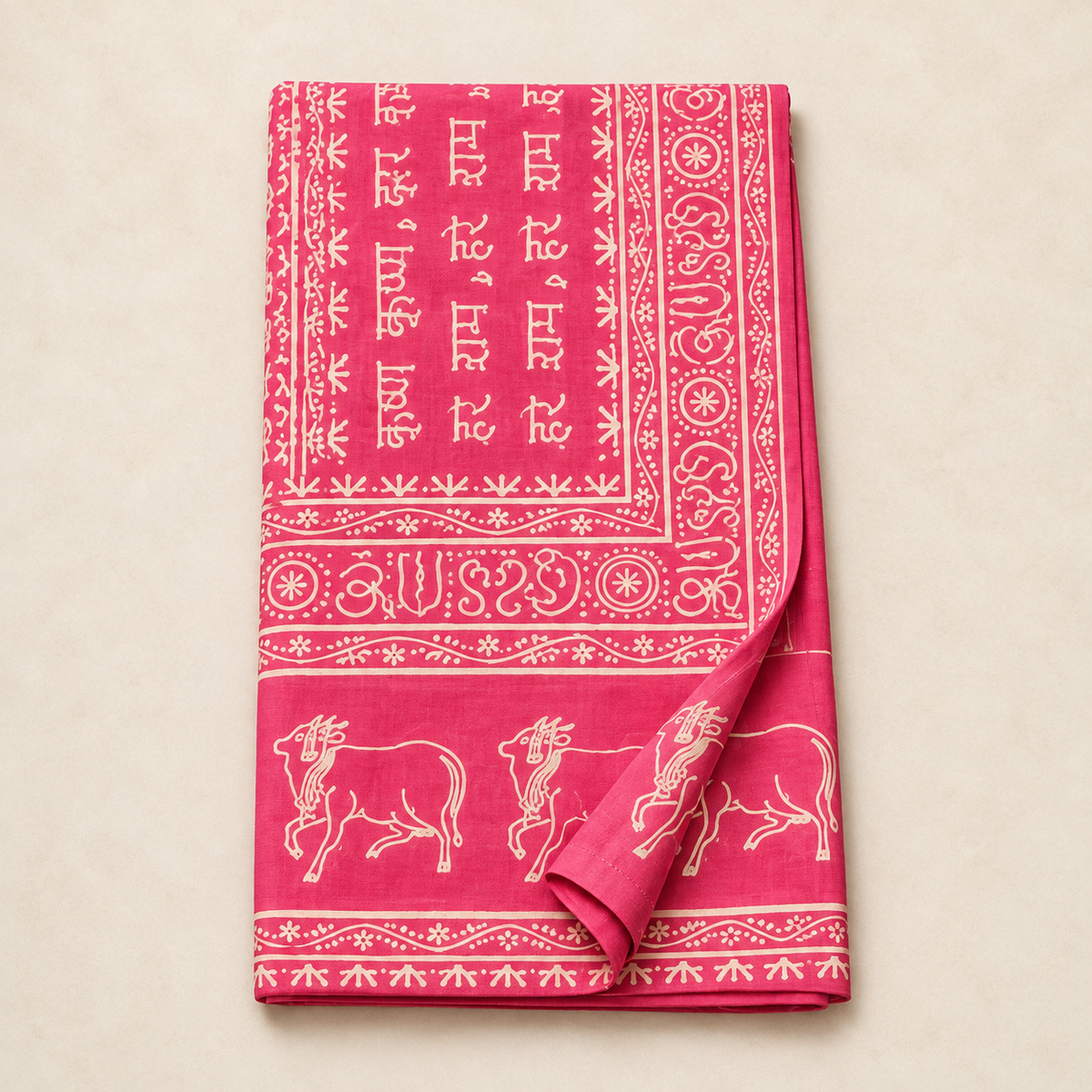 Harinam Cow Print Cotton Chadar | Assorted Colors
