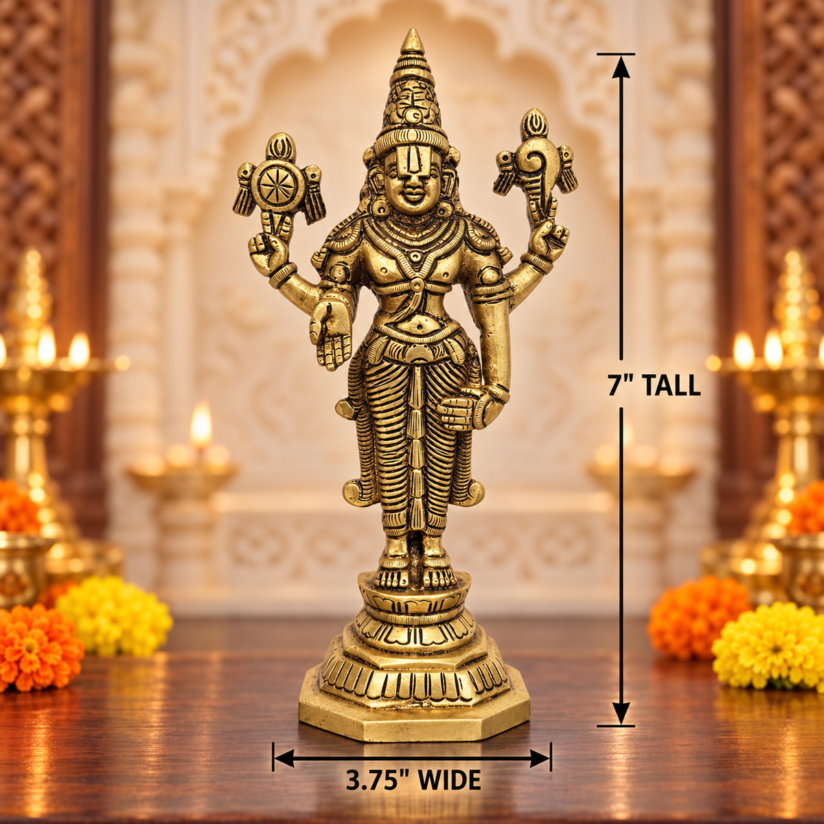 Brass Balaji Murti | Multiple Sizes