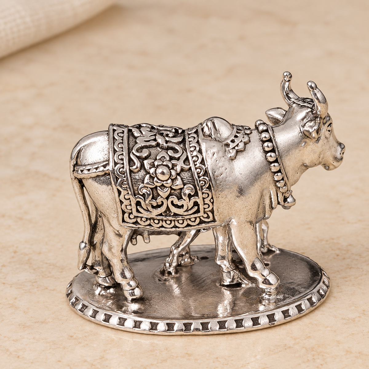 925 Sterling Silver Mini Cow with Calf 1"