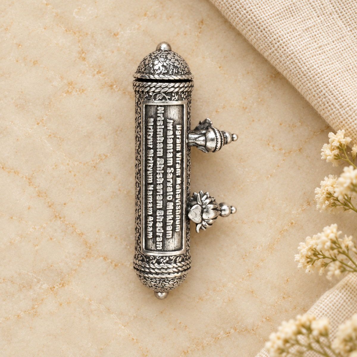 925 Sterling Silver Narasimha Mantra Kavach