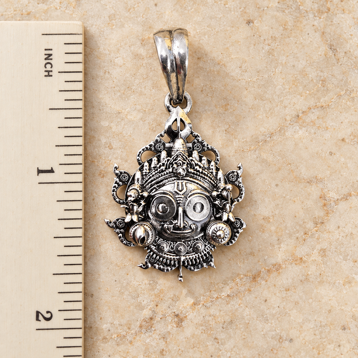 925 Sterling Silver Lord Jagannath Pendant