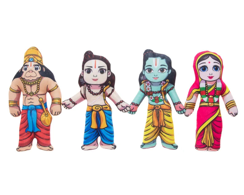 Rama Family Cloth Doll Set 7”