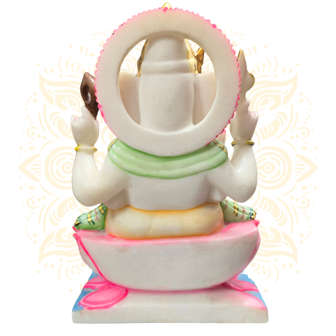 Hand-Carved Lord Ganesh Murti 15" - Matchless Gifts4