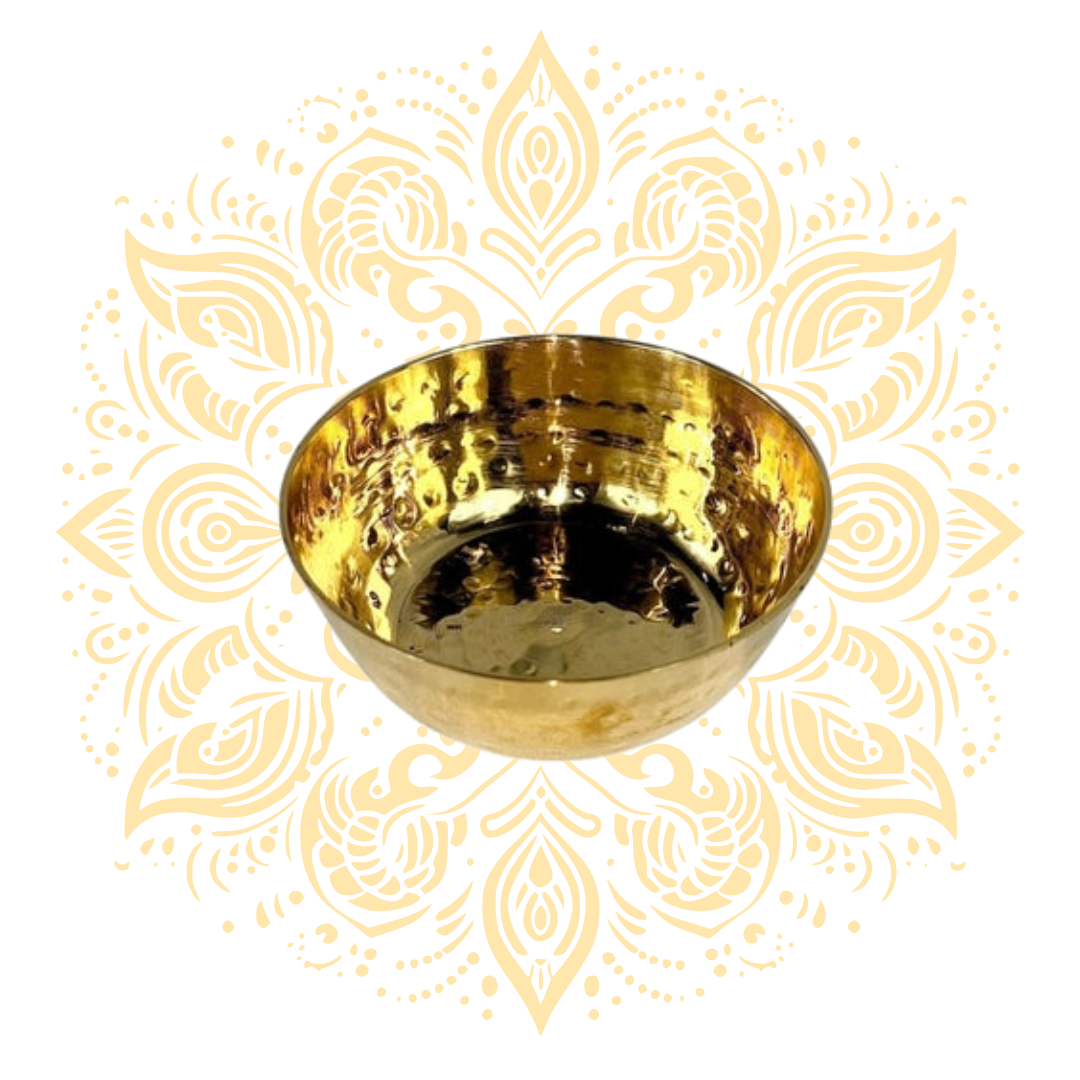 Brass Hammered Kansa Bowl 3.5" - Matchless Gifts3