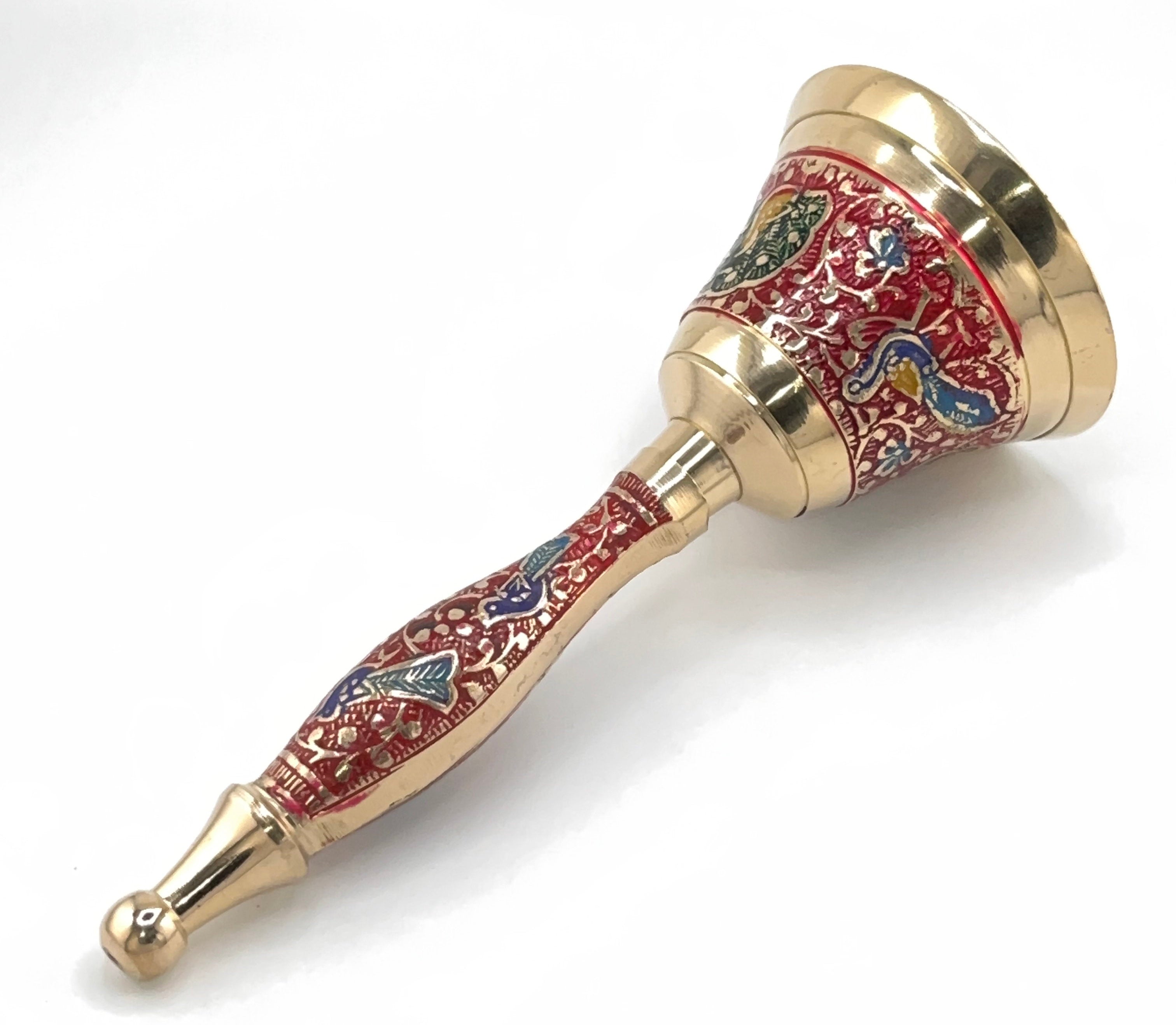 Traditional Brass Puja Bell for Worship - Matchless Gifts4