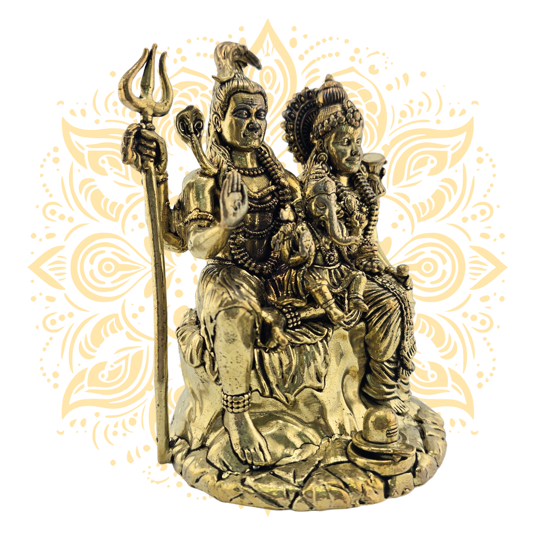 Brass Shiva Family
