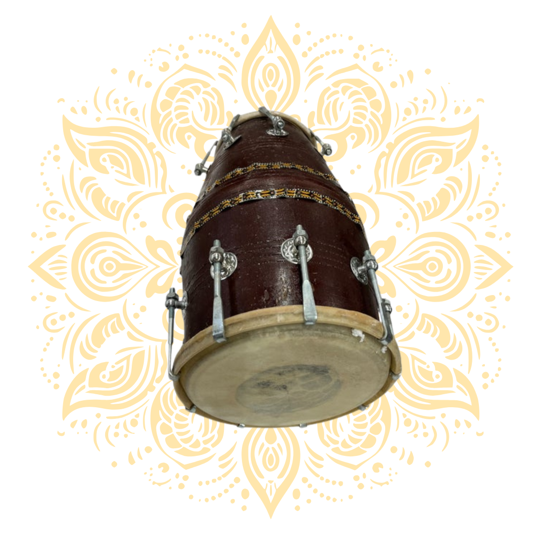 Wood Dholak 16"